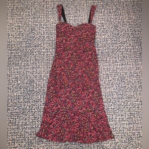 Floral Sweetheart Neckline Dress